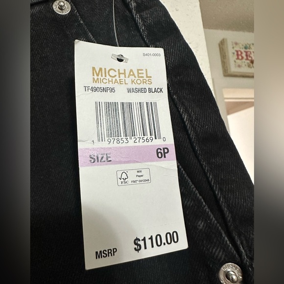 New with tag Michael kors Selma cropped flare jeans 6P - Picture 3 of 9